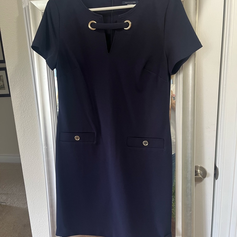 Tommy Hilfiger Classic Navy Dress sz 10